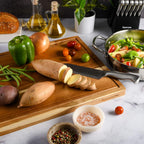 Kenmore Kenosha Extra Large Acacia Wood Cutting Board, 24 x 16 Inch – Heavy Duty Chopping Board with Juice Groove for Meat, Vegetables & Meal Prep