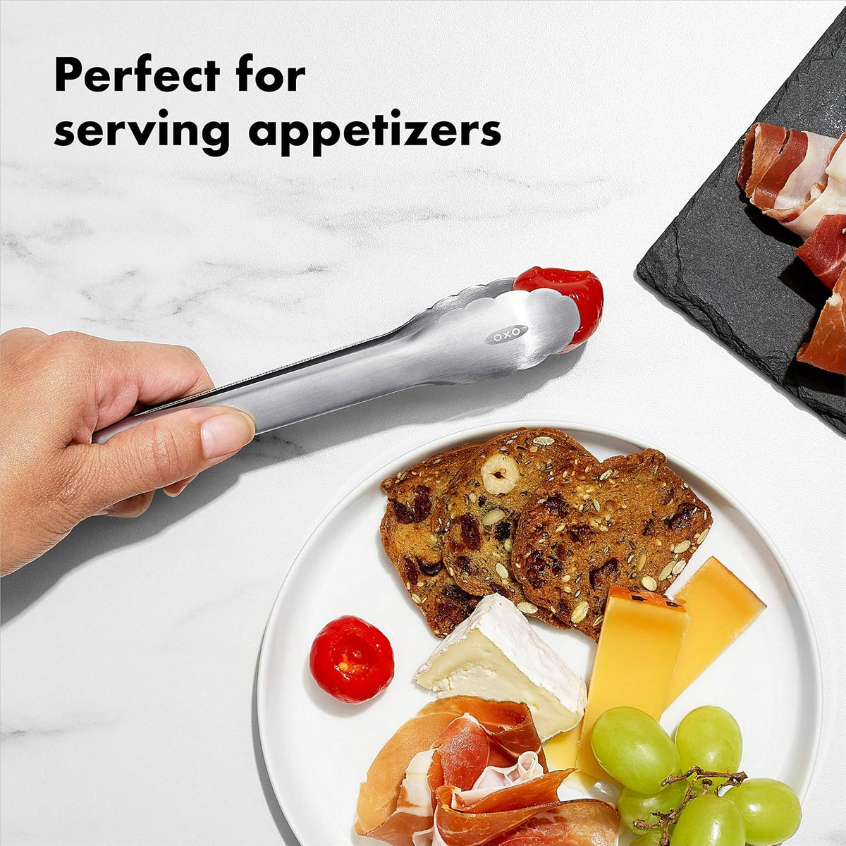 OXO Good Grips 7-Inch Stainless Steel Mini Tongs